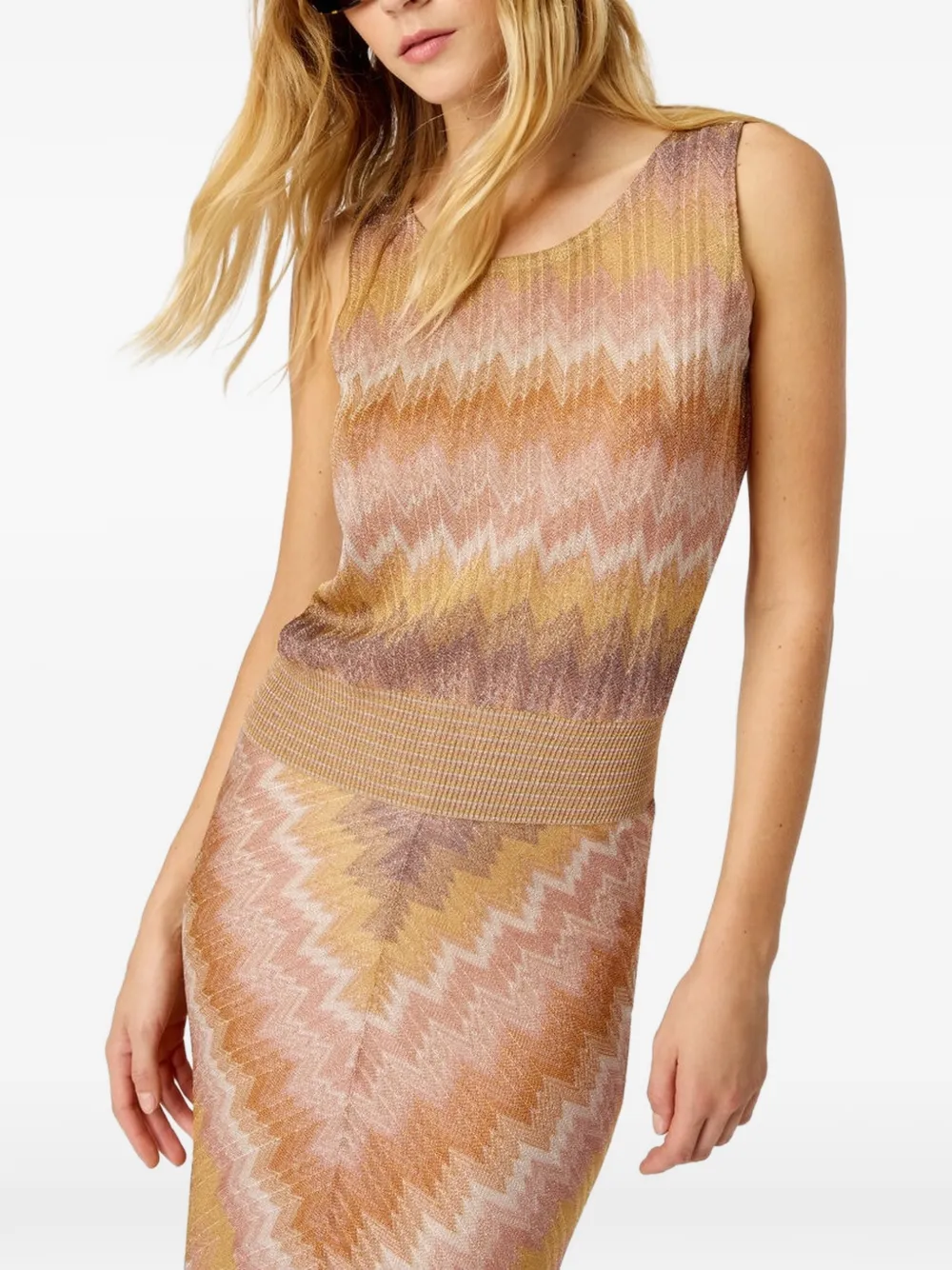 Missoni Top met zigzag patroon Oranje