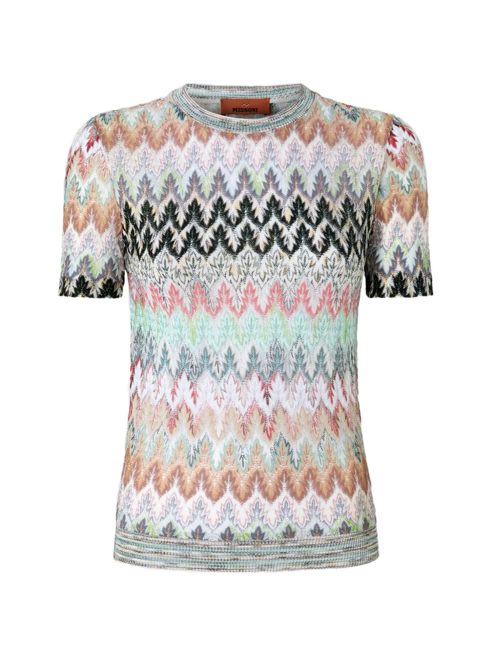 Missoni zig-zag short-sleeve knitwear - Toni neutri