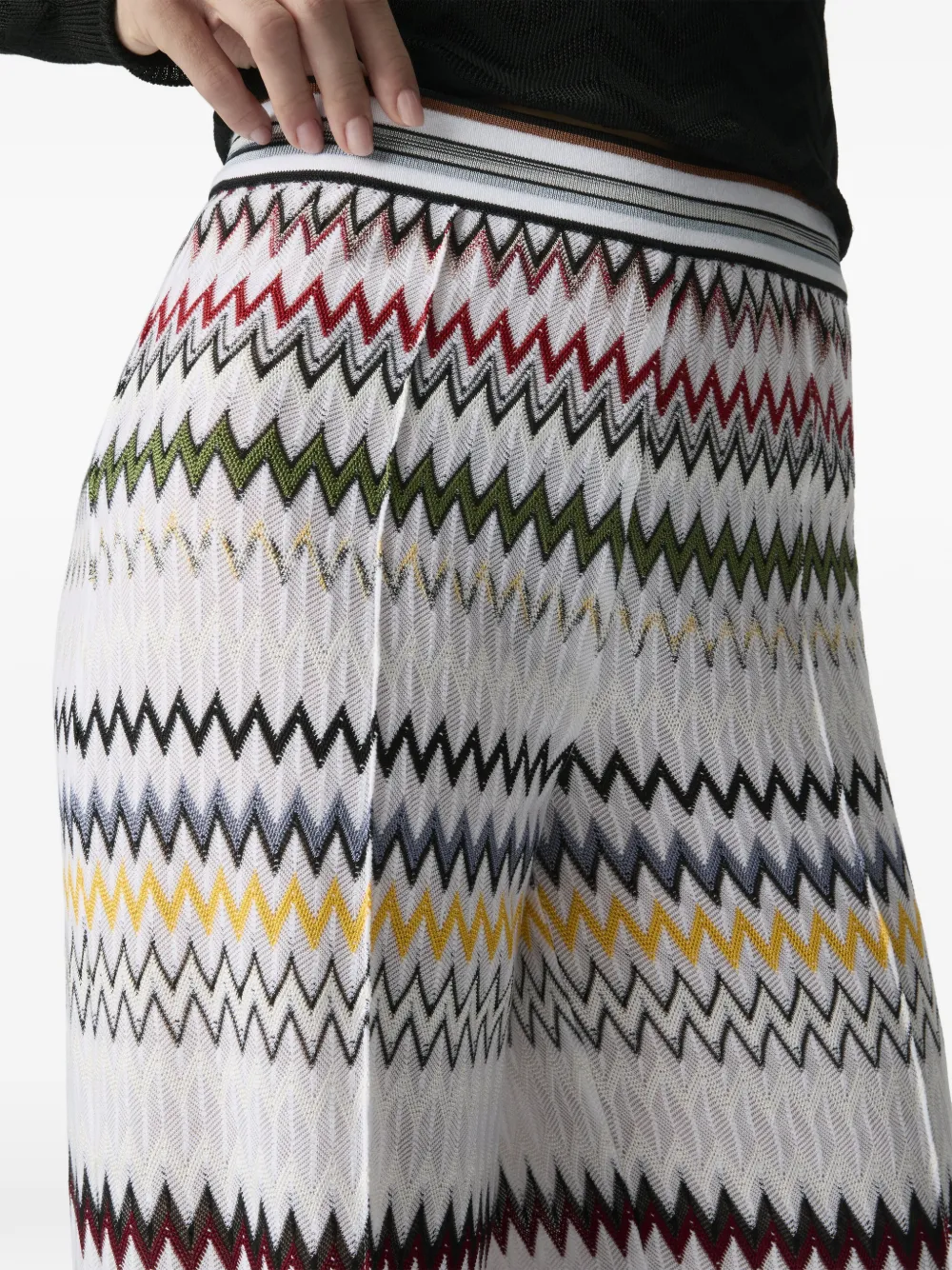 Missoni Broek met zigzag-patroon Wit
