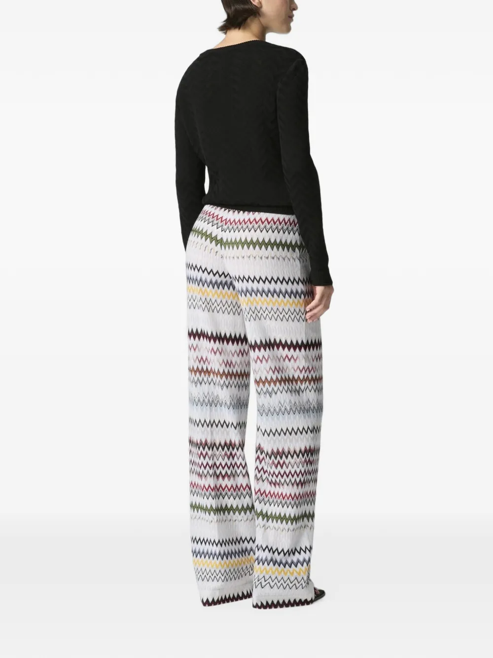 Missoni Broek met zigzag-patroon Wit
