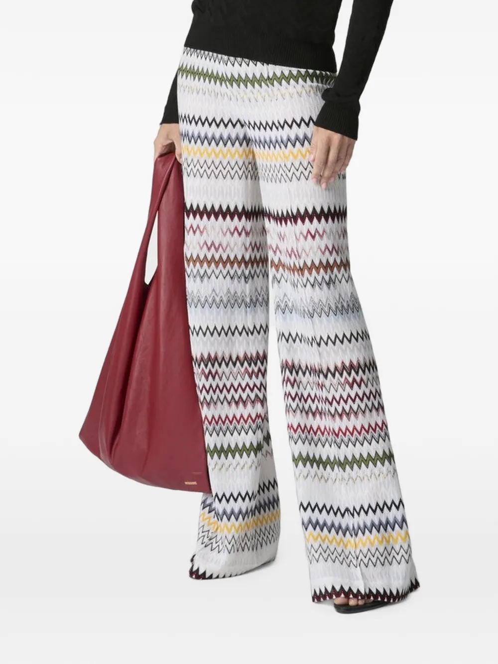 Missoni Broek met zigzag-patroon Wit
