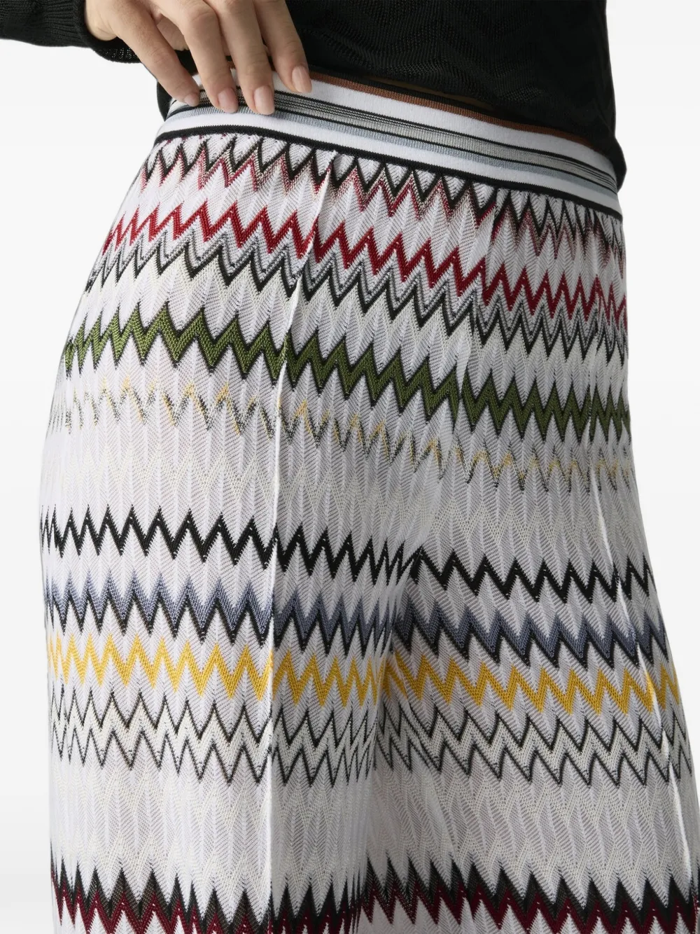 Missoni Broek met zigzag-patroon Wit