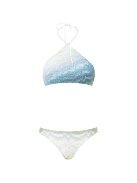 Missoni bikini en viscose métallisée à dos nu