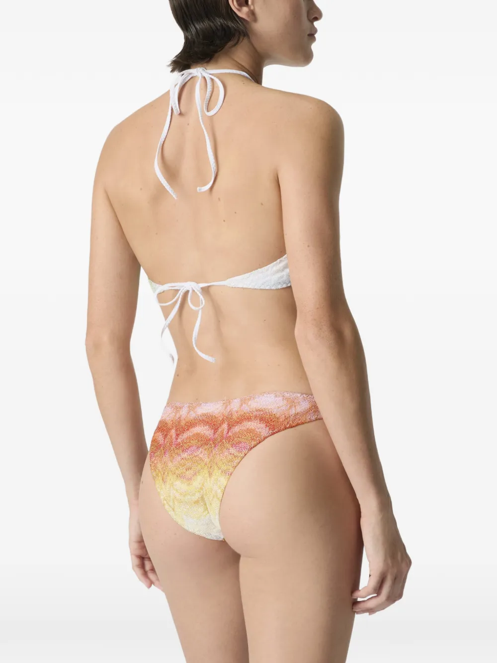 Missoni Bikini lamé viscose top met halternek Wit