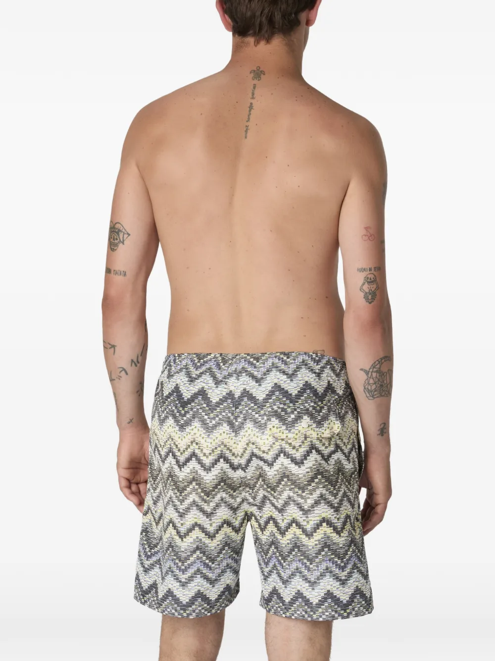 Missoni Shorts met zigzag-patroon Grijs