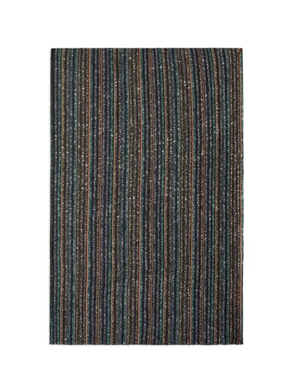 Missoni Ribbed Lamé Stole with Sequins in Brown
