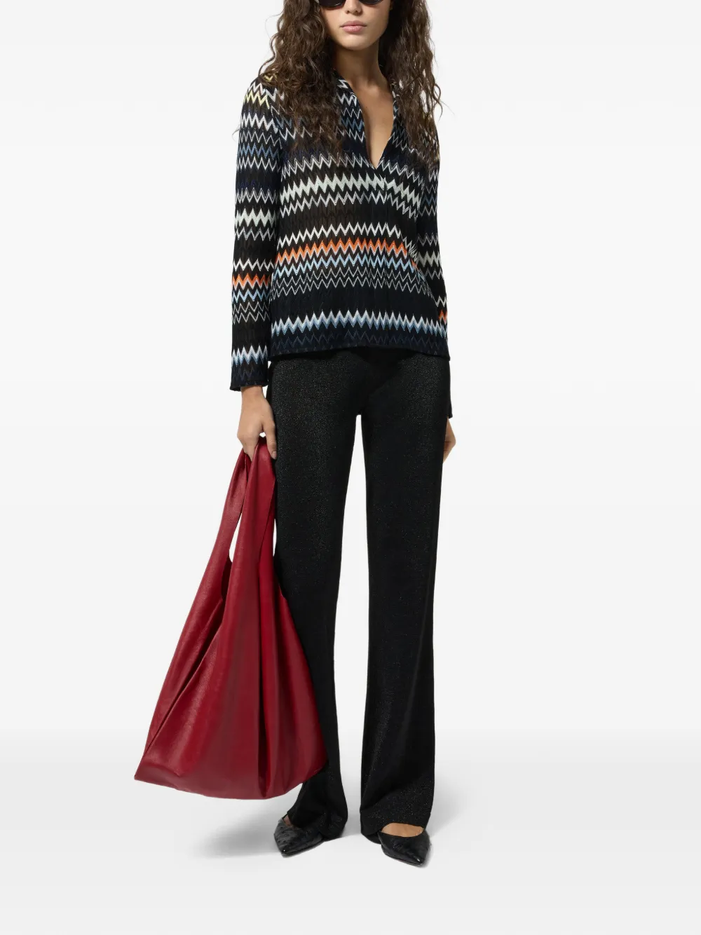 Missoni Broek met glitters Zwart