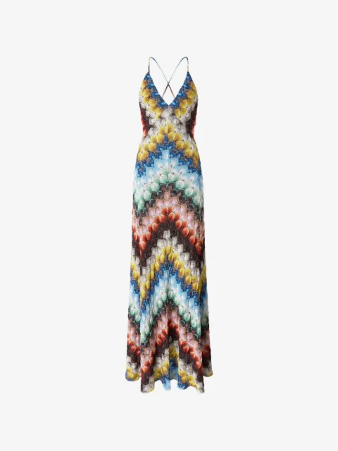 Missoni V-neck maxi dress