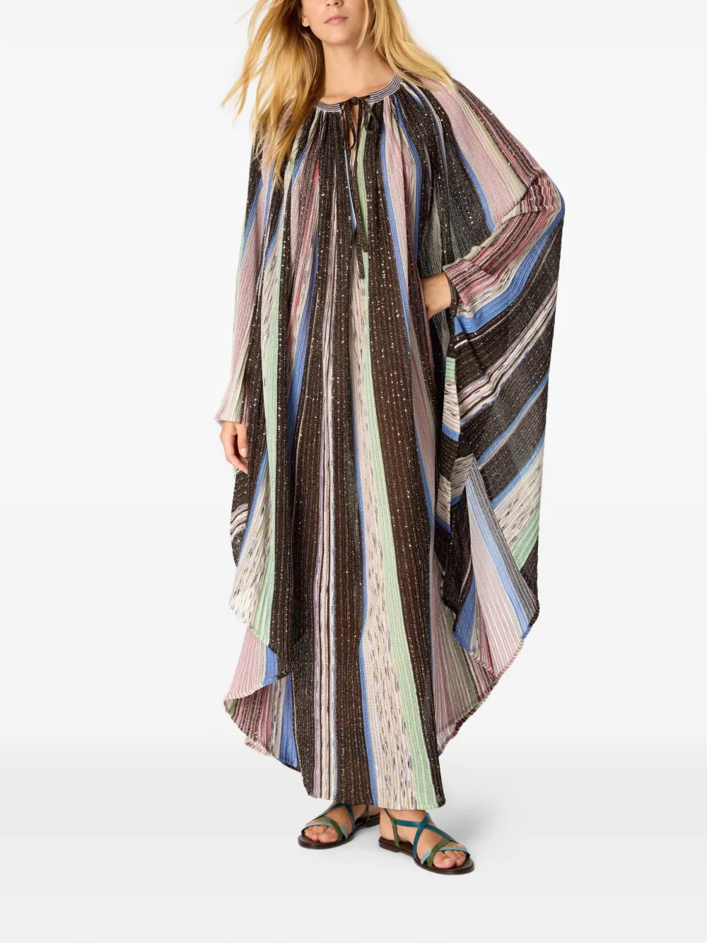 Missoni Maxi-jurk verfraaid met pailletten Bruin