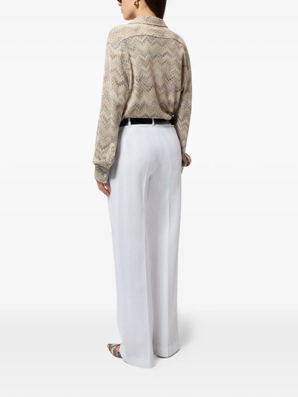chevron trousers