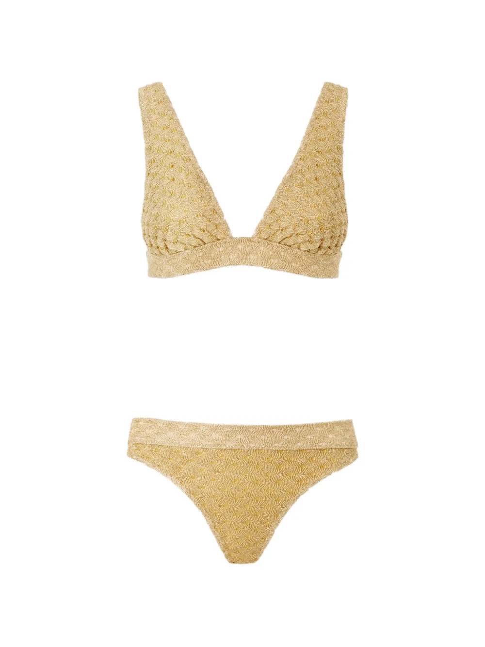Missoni textured bikini set - Oro
