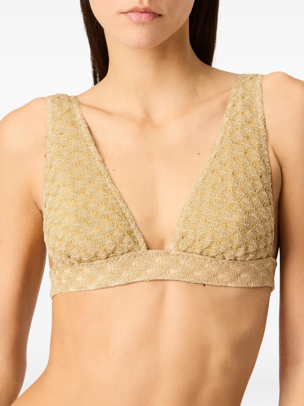 Missoni Bikini met textuur Goud