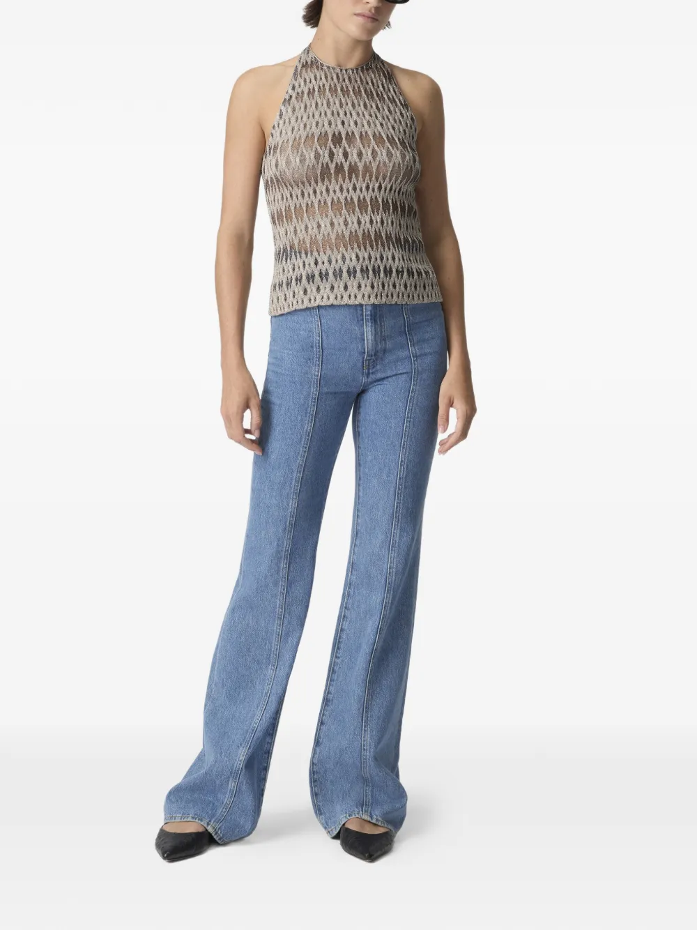  Missoni Halterneck Patterned Top - Neutrals 