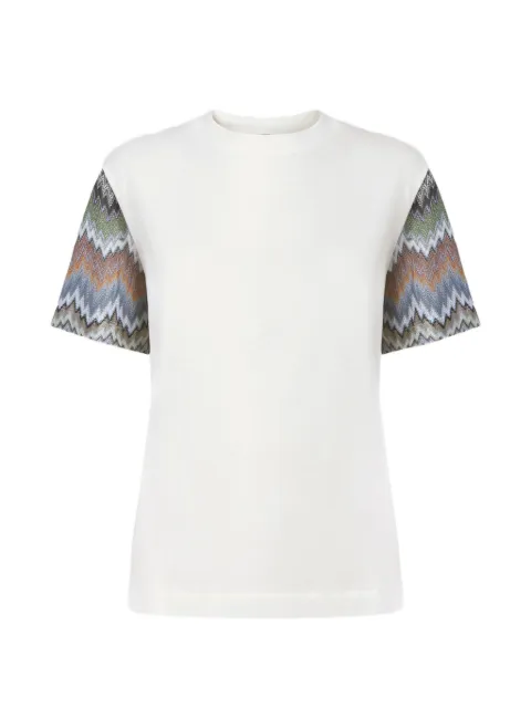 Missoni zigzag-sleeve crew-neck T-shirt