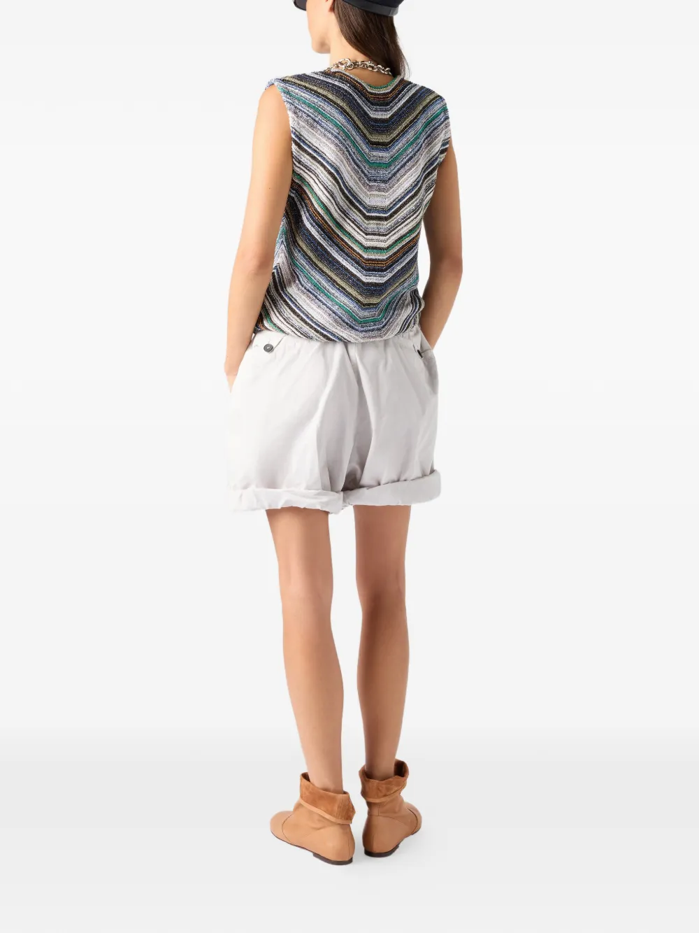 Missoni Striped-pattern Top In Multi