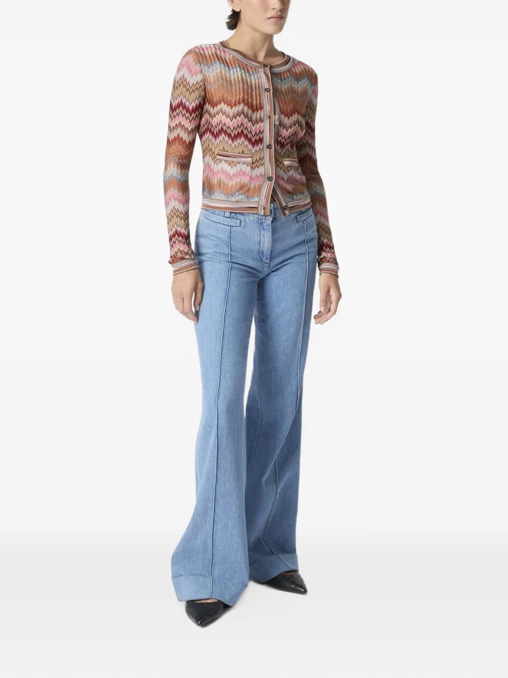 Missoni Jeans met omgeslagen pijpen Blauw