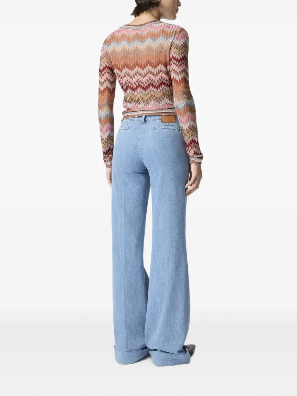 Missoni Jeans met omgeslagen pijpen Blauw