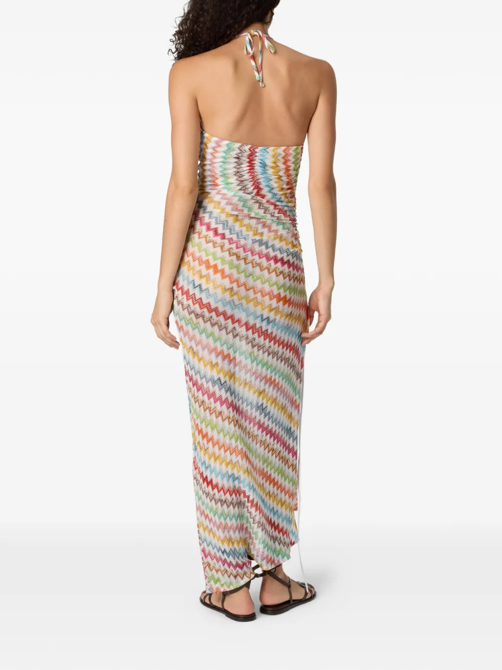 Missoni Tuniek van lamé viscose met micro zigzag-patroon Wit