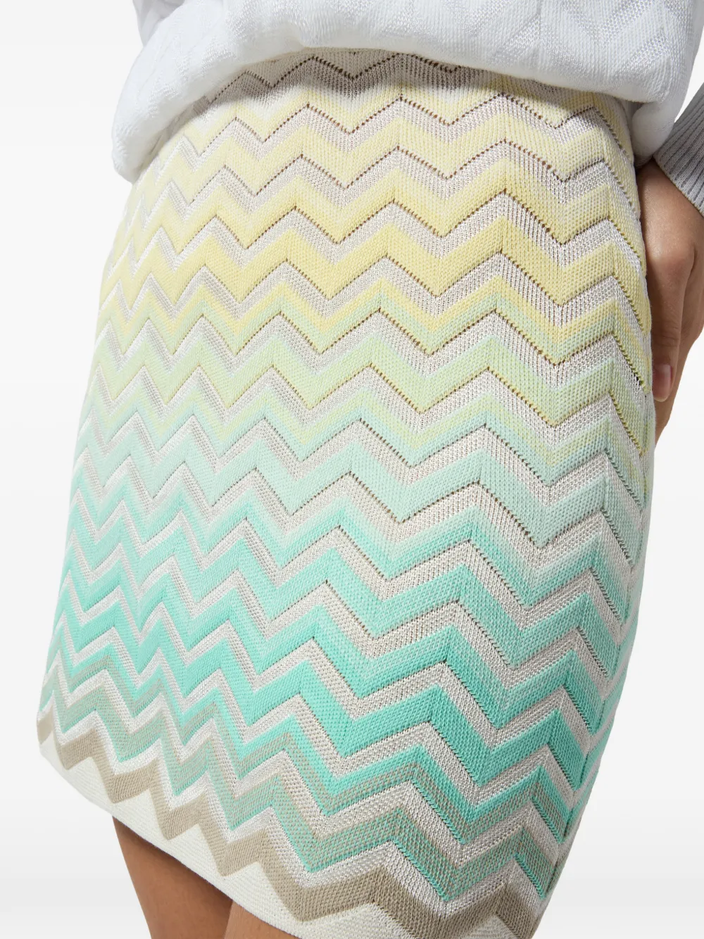 Missoni Rok met chevron streep Beige