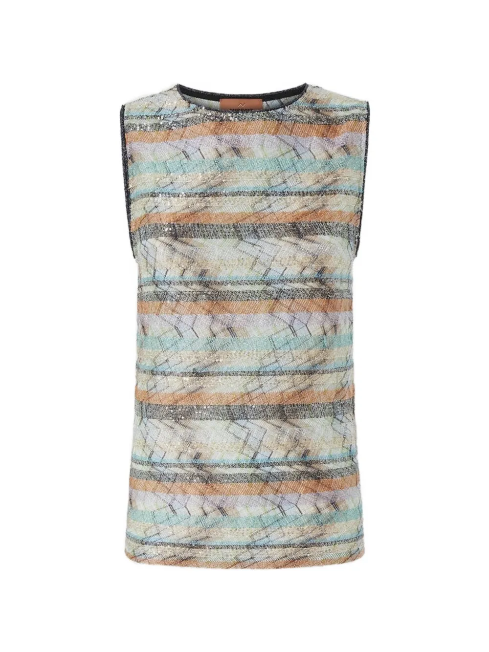 Missoni Gestreepte top Beige
