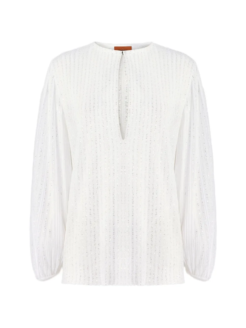 Missoni balloon-sleeve blouse - Bianco
