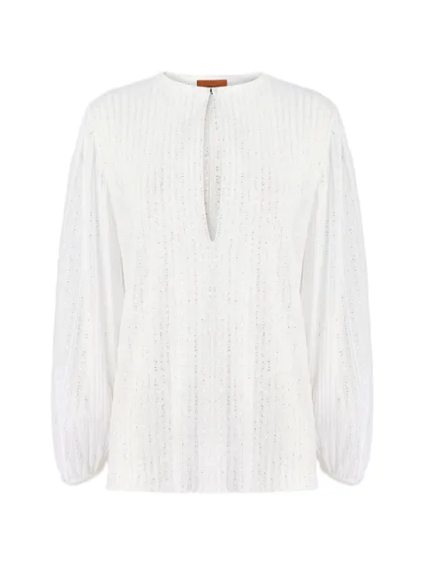Missoni balloon-sleeve blouse