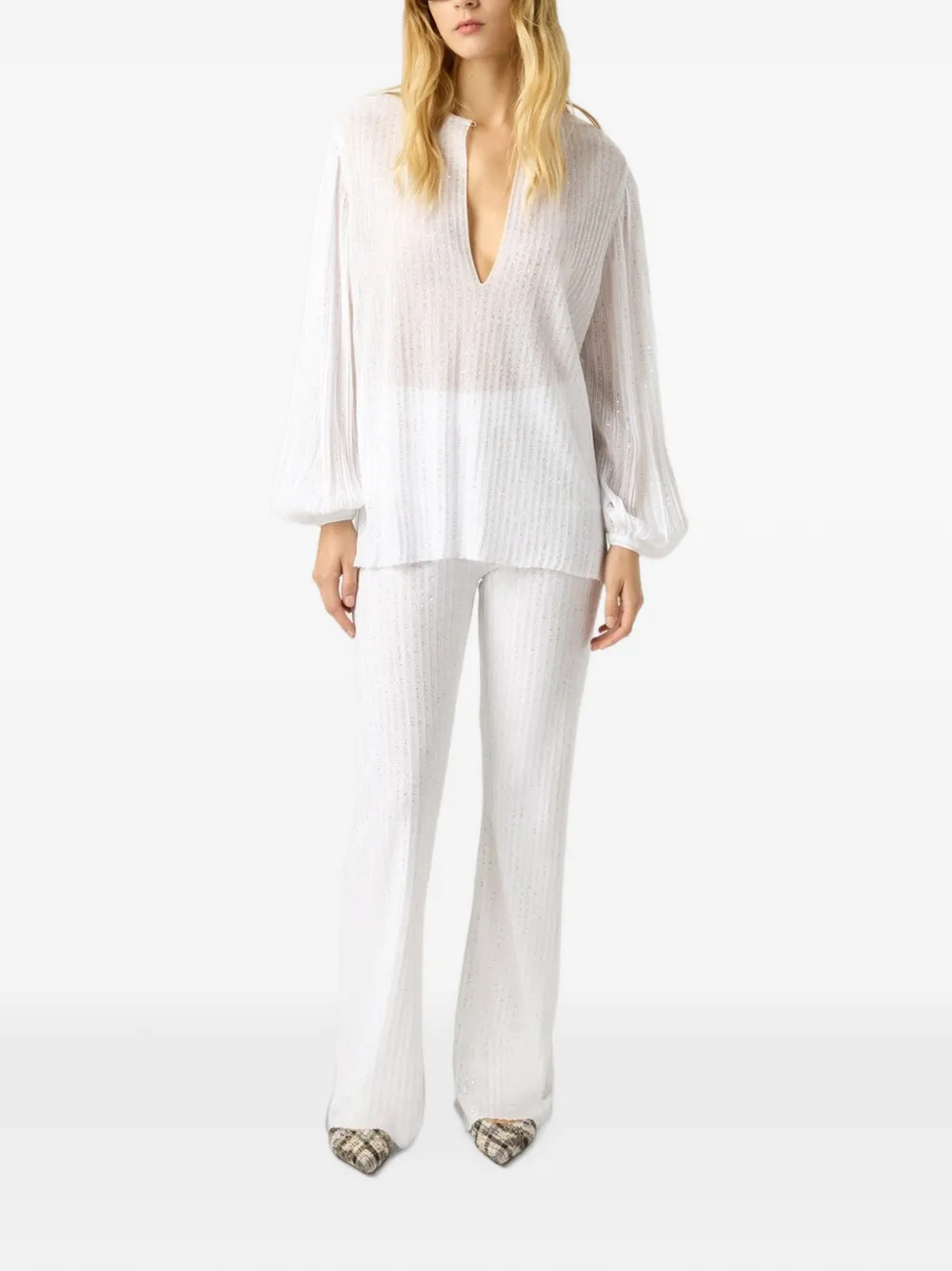 Missoni Blouse met ballonmouwen Wit