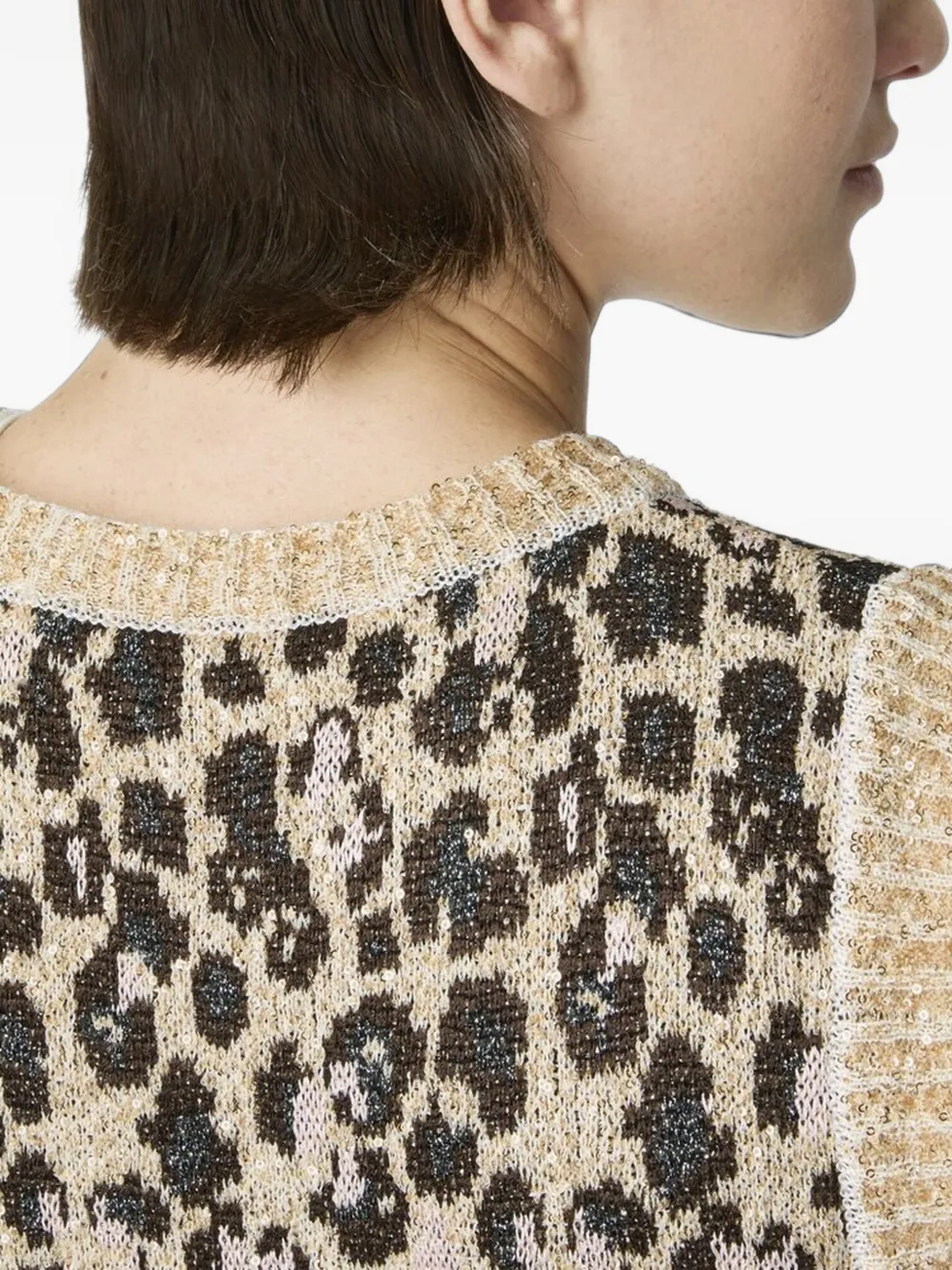 Missoni Spencer met dierenprint Beige