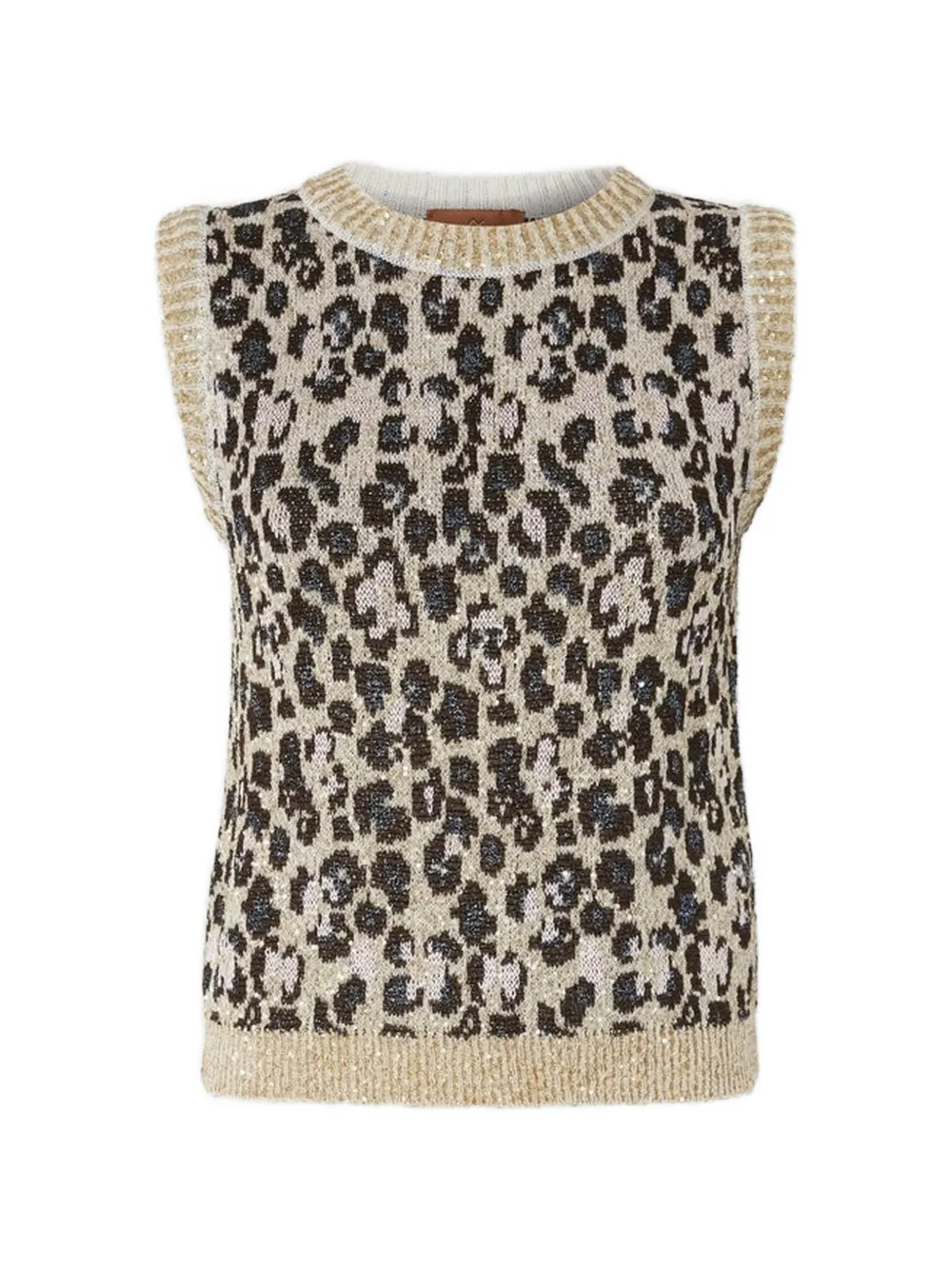 Missoni Spencer met dierenprint Beige