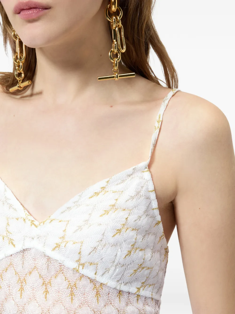 Missoni Top met zigzag-patroon Wit