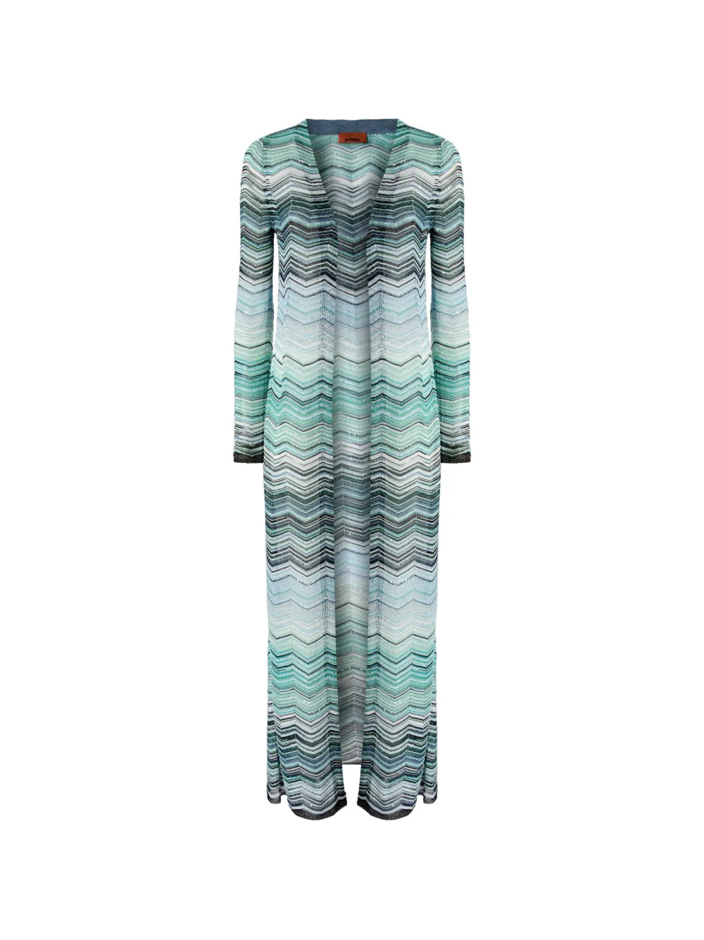 Missoni chevron long cardigan - Blu