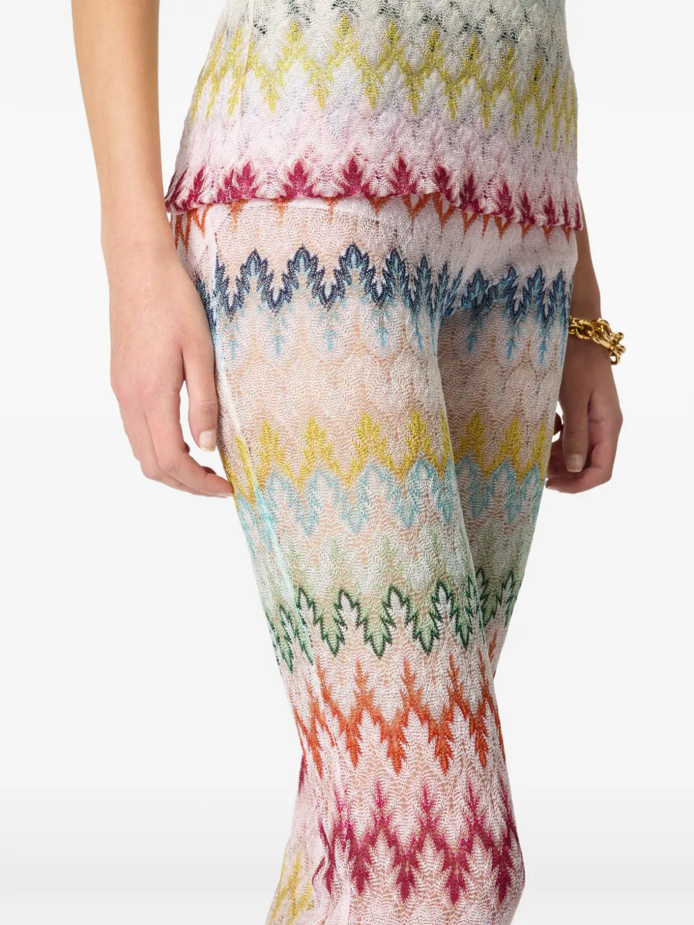 Missoni Broek met zigzag-patroon Wit