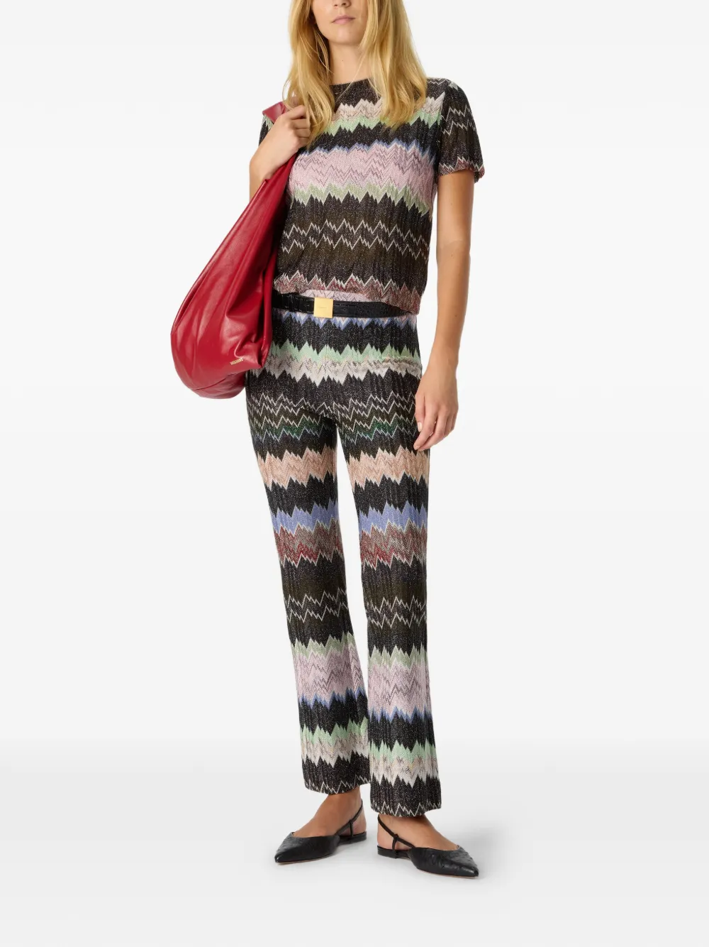  Missoni Snake-pattern Trousers - Black 
