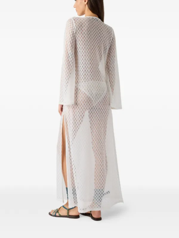 missoni sheer dress Missoni Sheer Chevron Mini Dress Coverup