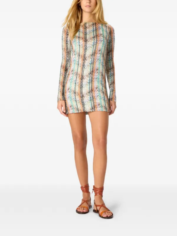 missoni mini dress Mare Cover Up in Multi Pink Cut from a refined blend of 87% viscose Missoni - Yellow and Pink