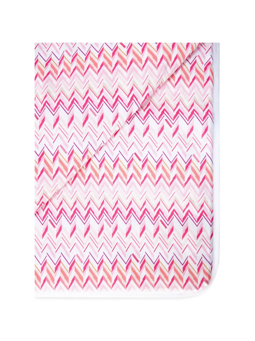 Missoni Kids zigzag-print blanket - Bianco