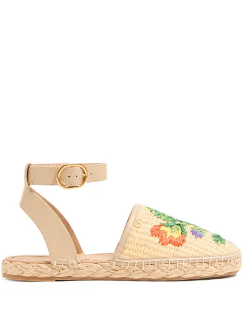 Valentino Garavani Bribri floral-embroidered espadrille