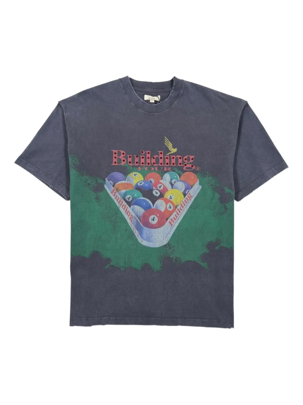 Bldg4 Billiard Graphic T-shirt In Gray
