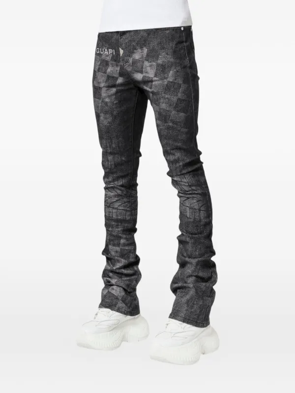 GUAPI Obsidian Black Racer Jeans | Black | FARFETCH