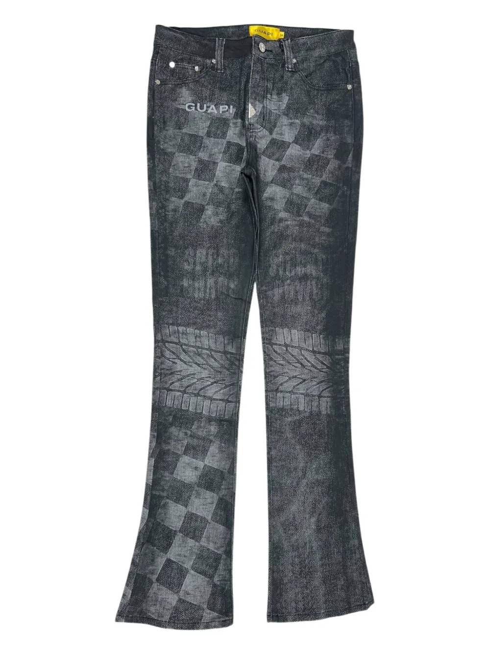 GUAPI Obsidian Black Racer jeans | Schwarz | Image 1