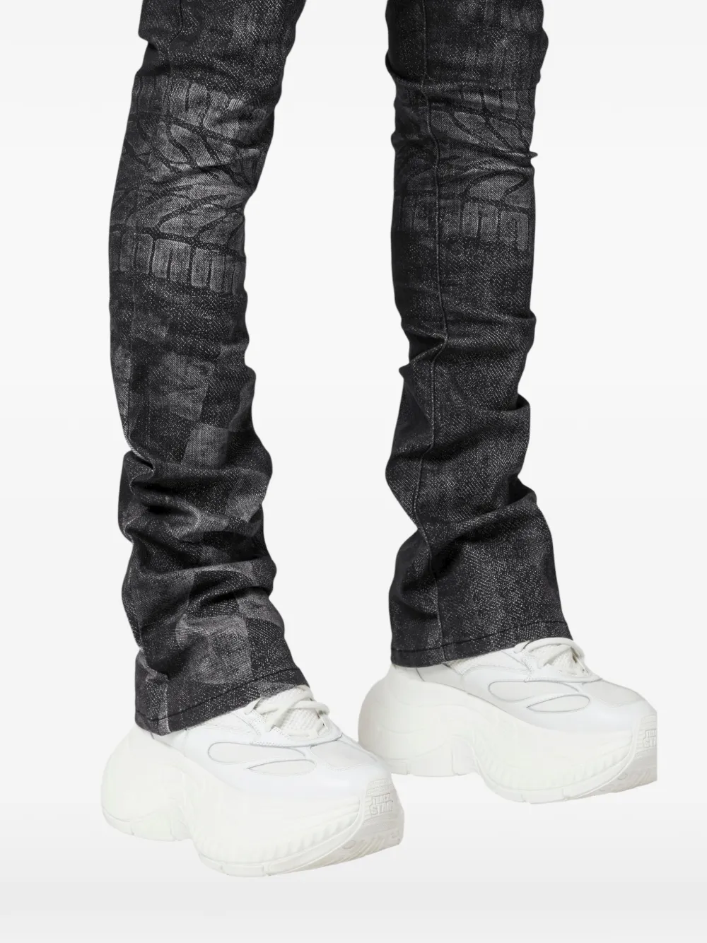 Guapi Obsidian Black Racer Jeans In Black