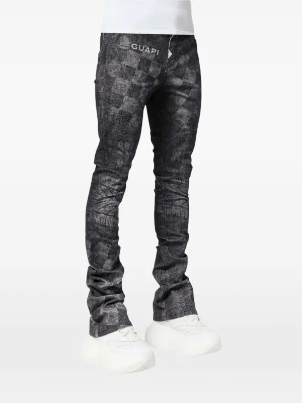 GUAPI Obsidian Black Racer Jeans | Black | FARFETCH