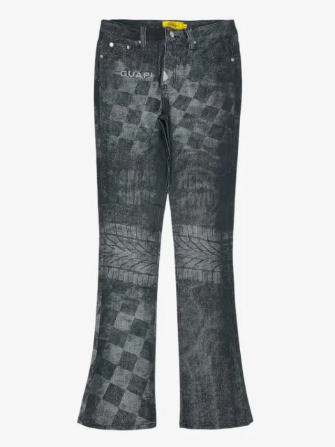 GUAPI Obsidian Black Racer jeans