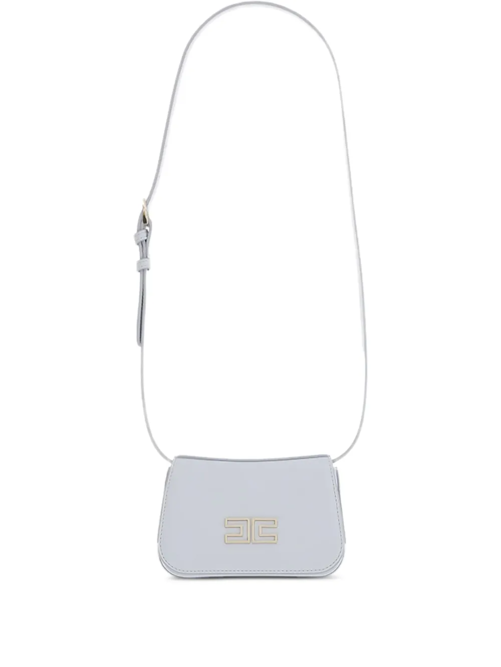 Elisabetta Franchi La Mia Bambina logo-plaque strap crossbody bag - Blu