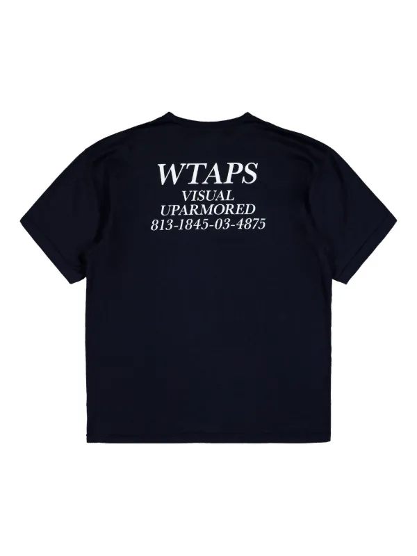 ⬜︎サイズ04！WTAPS プリントスリーブT WTAPS ショートスリーブ Tシャツ | ブルー | FARFETCH JP
