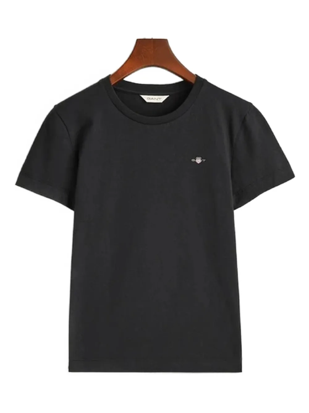 Gant Short-sleeved T-shirt In Black