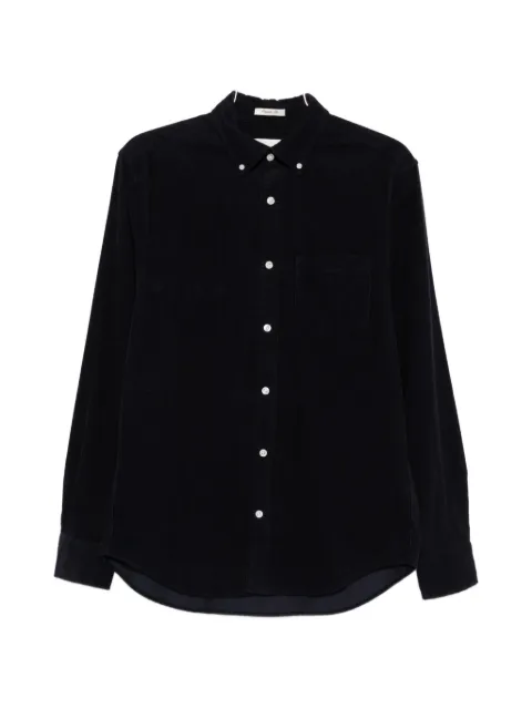Gant corduroy-textured chest-pocket shirt