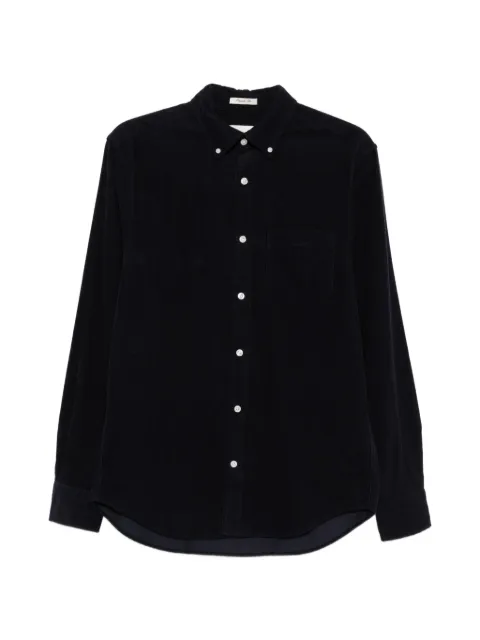 Gant corduroy-textured chest-pocket shirt