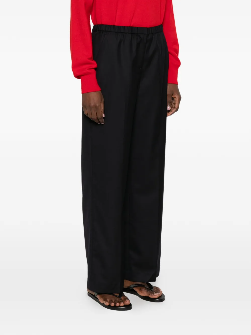 Gant Broek met elastische tailleband Zwart
