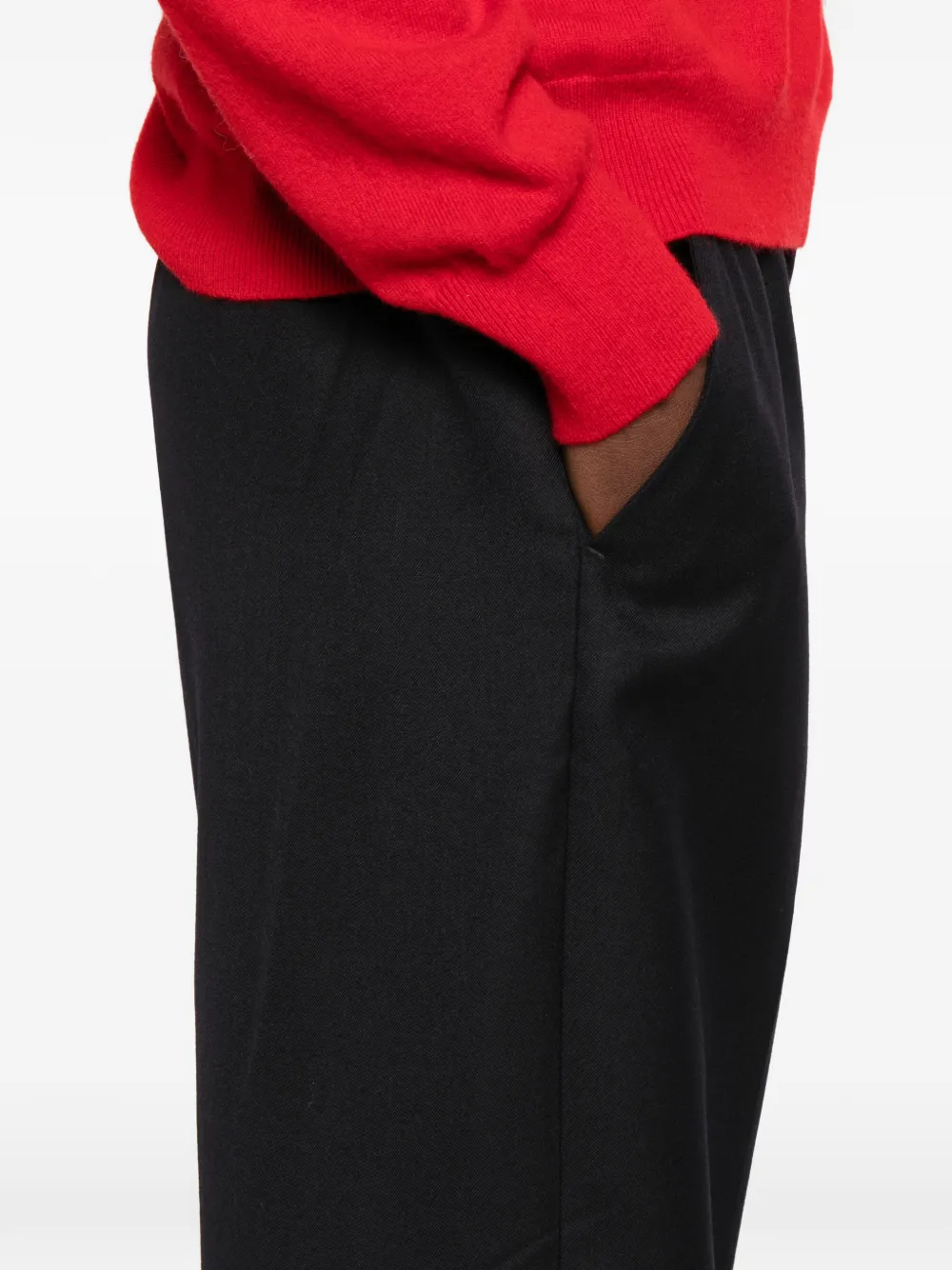 Gant Broek met elastische tailleband Zwart